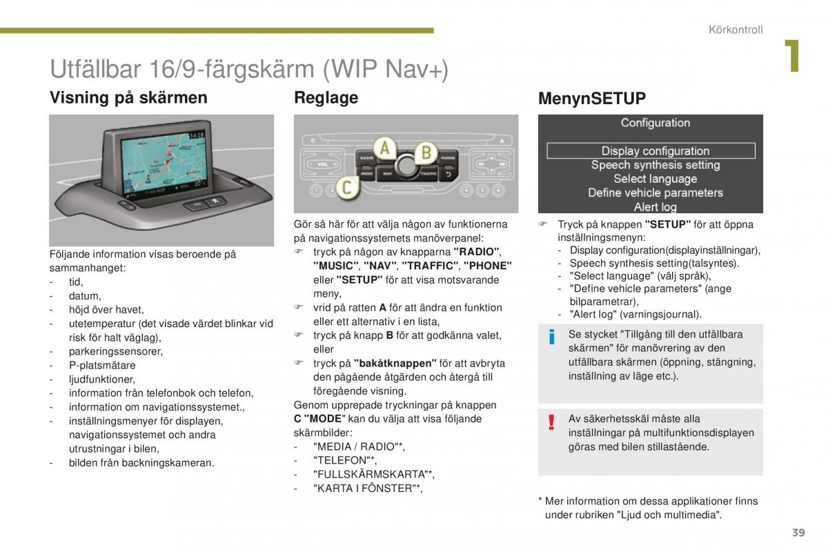 Peugeot 5008 II 2 instruktionsbok / page 41