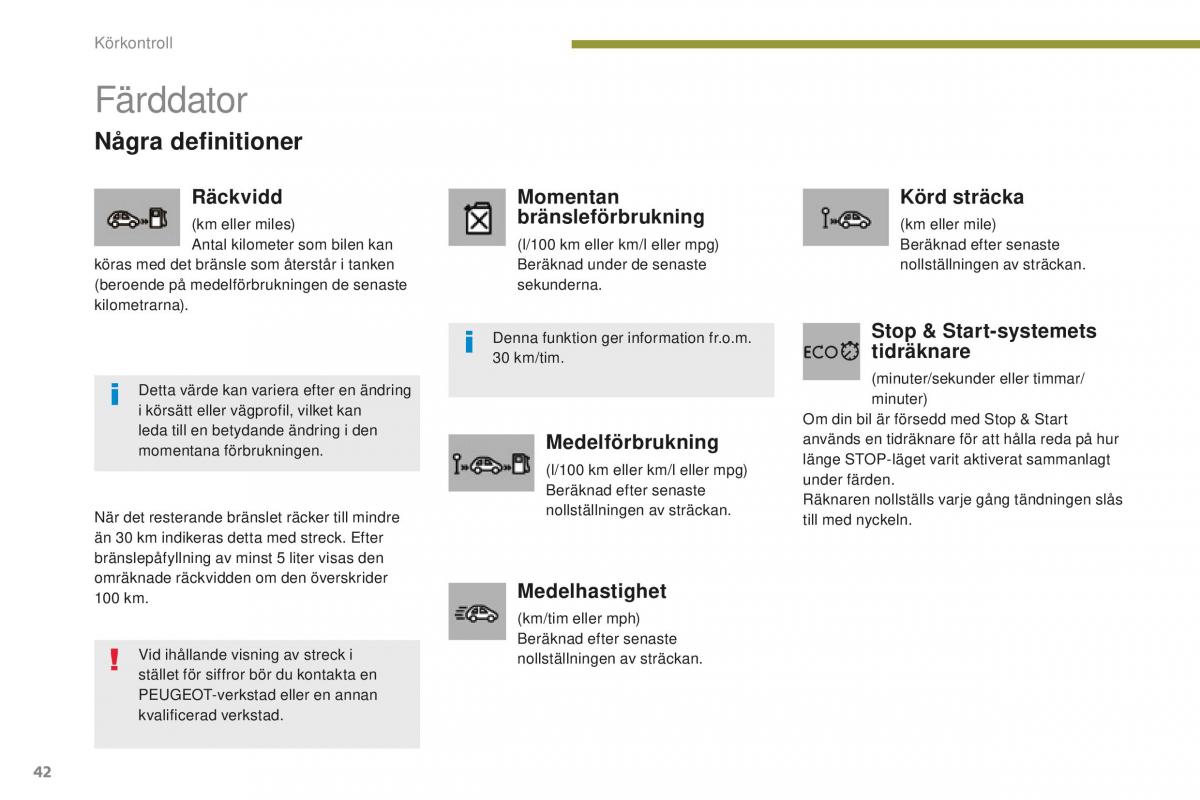 Peugeot 5008 II 2 instruktionsbok / page 44