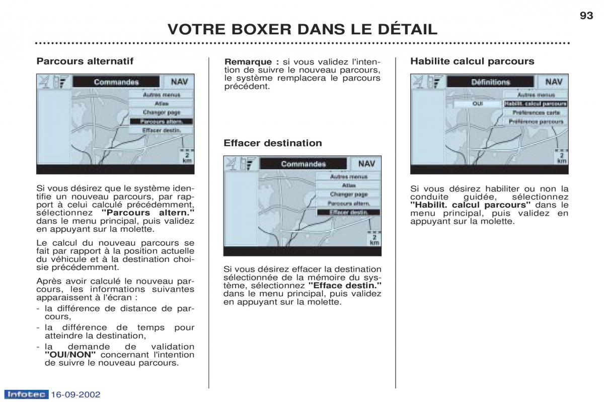 Peugeot Boxer manuel du proprietaire / page 84