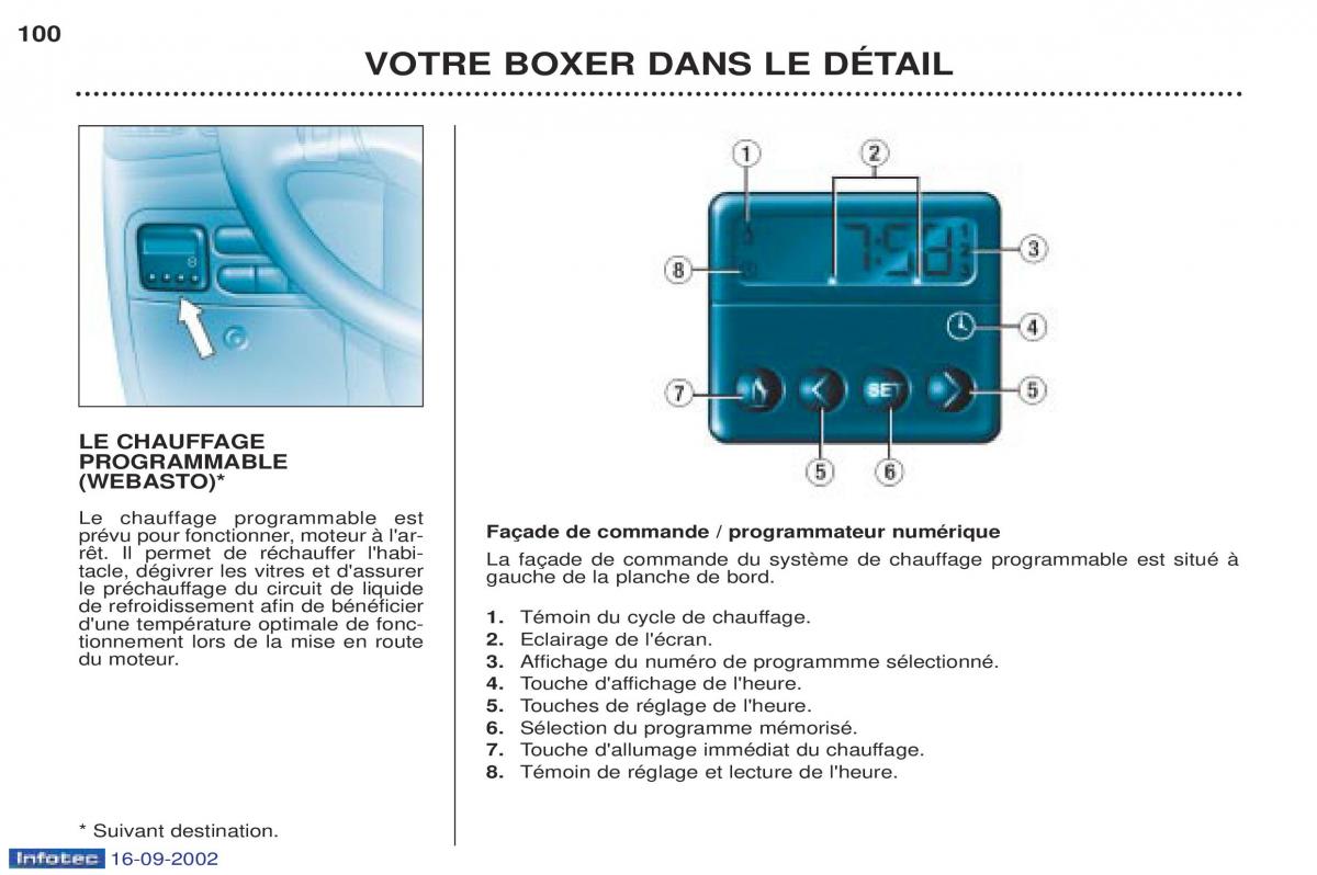 Peugeot Boxer manuel du proprietaire / page 91