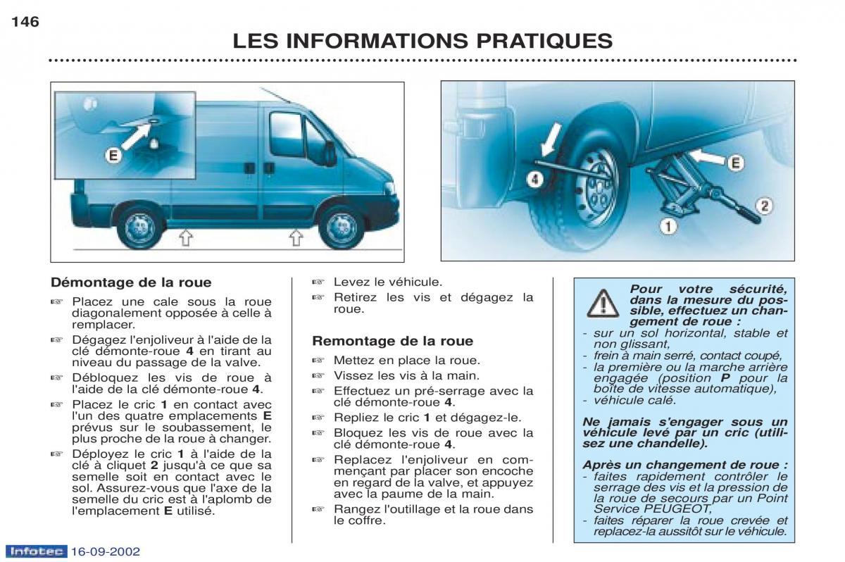 Peugeot Boxer manuel du proprietaire / page 134