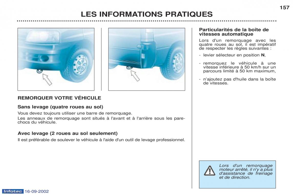 Peugeot Boxer manuel du proprietaire / page 146