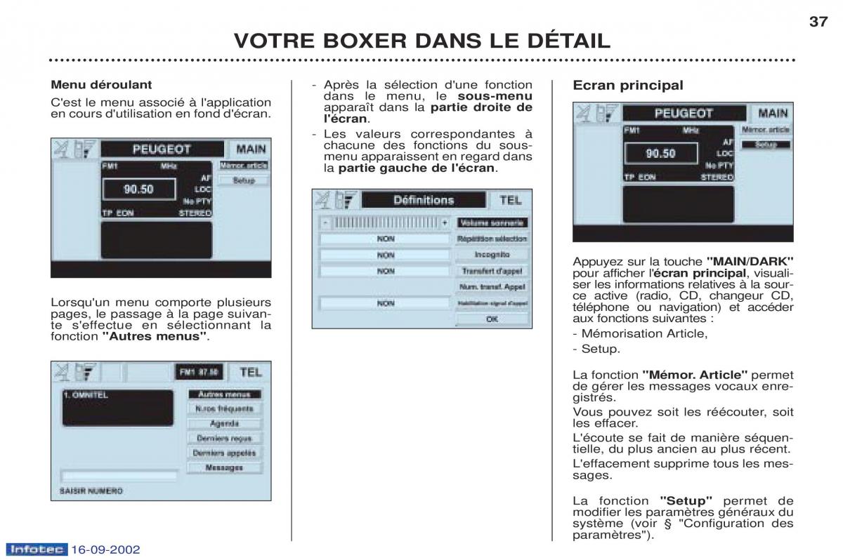 Peugeot Boxer manuel du proprietaire / page 31