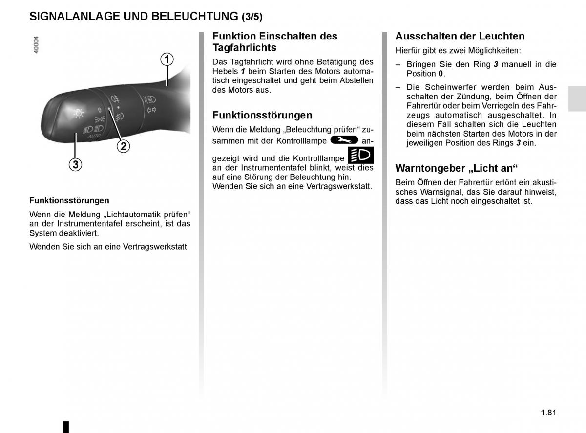 Renault Koleos II 2 Handbuch / page 87