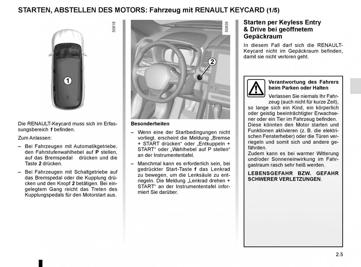 Renault Koleos II 2 Handbuch / page 109