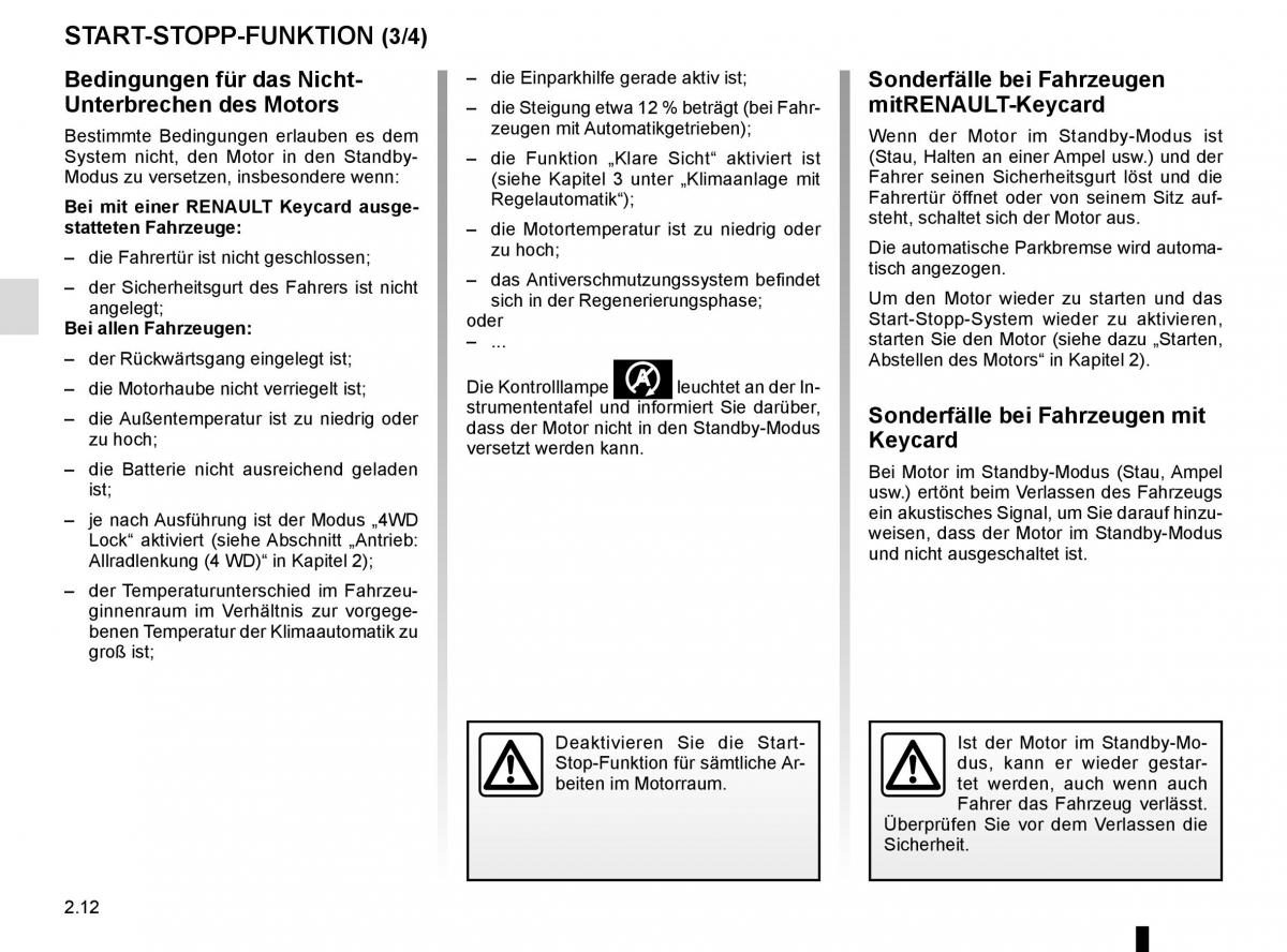 Renault Koleos II 2 Handbuch / page 116