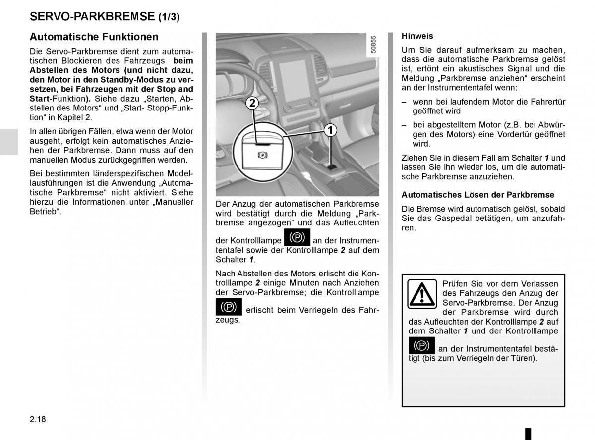 Renault Koleos II 2 Handbuch / page 122