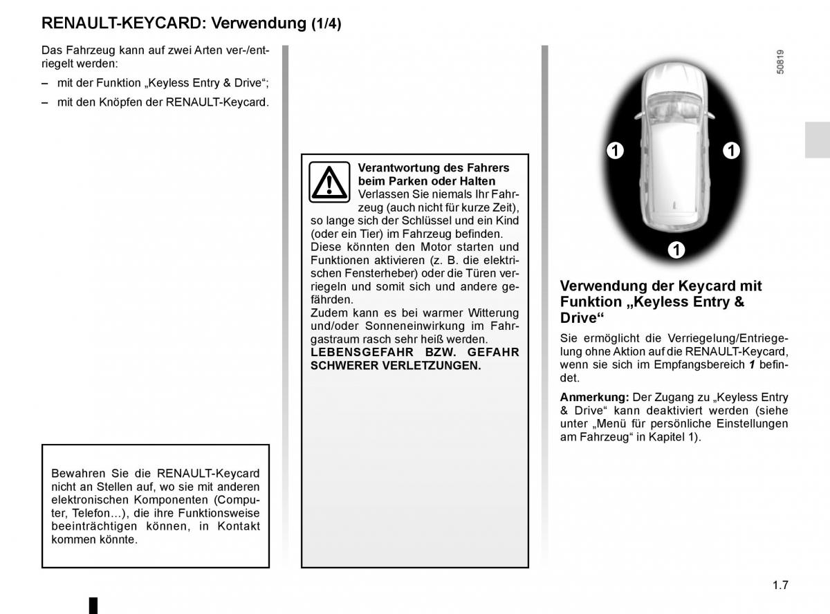 Renault Koleos II 2 Handbuch / page 13