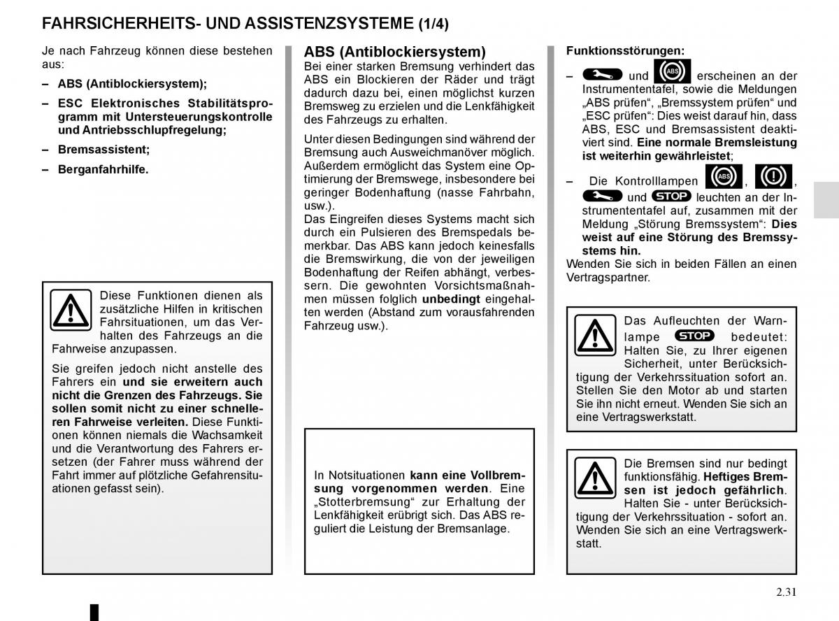 Renault Koleos II 2 Handbuch / page 135