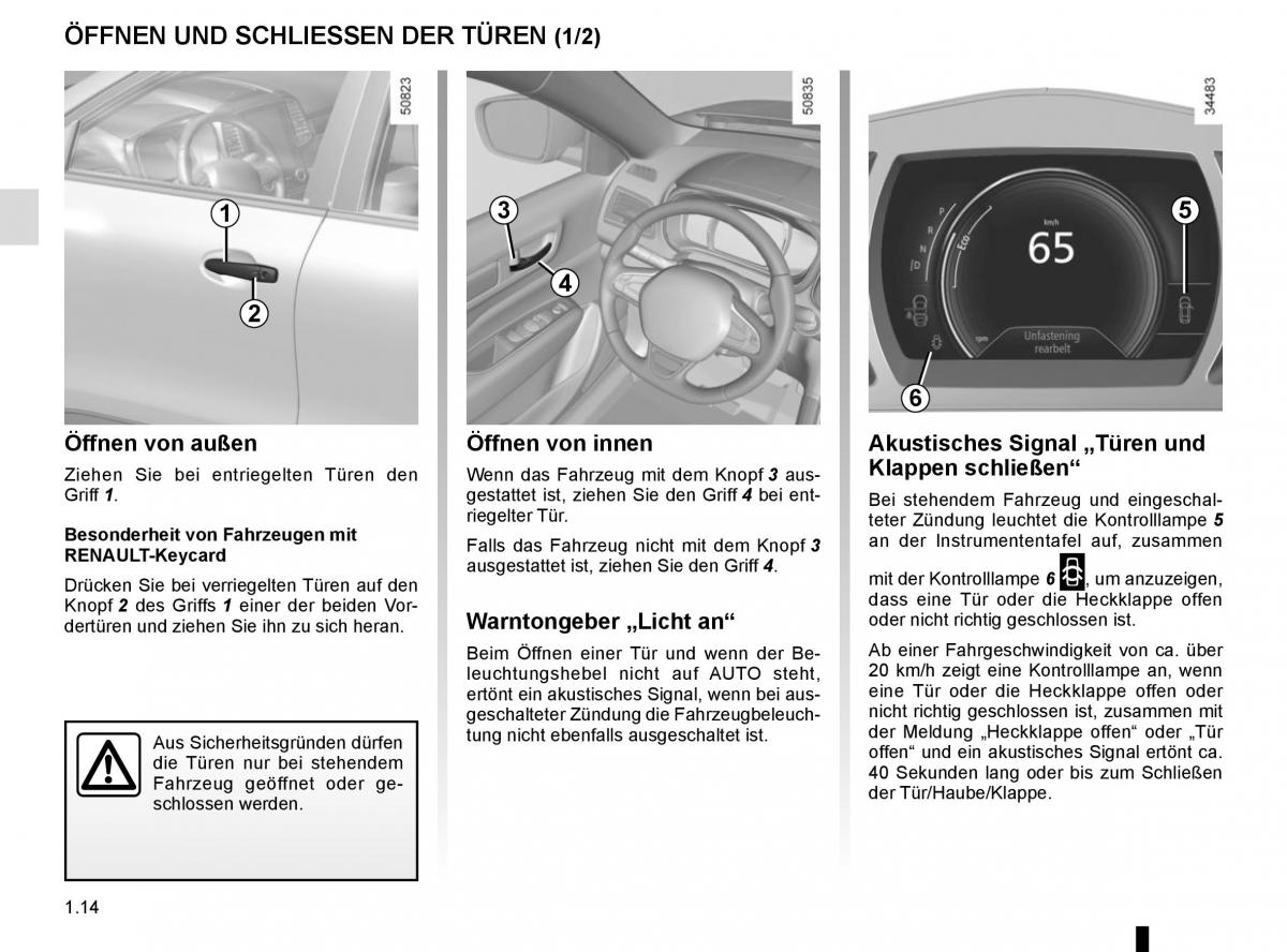 Renault Koleos II 2 Handbuch / page 20