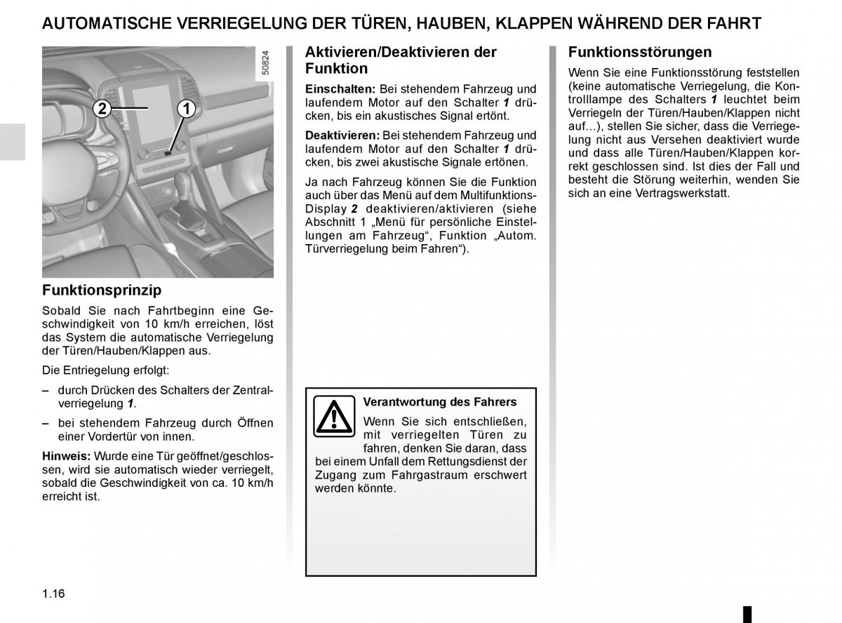 Renault Koleos II 2 Handbuch / page 22