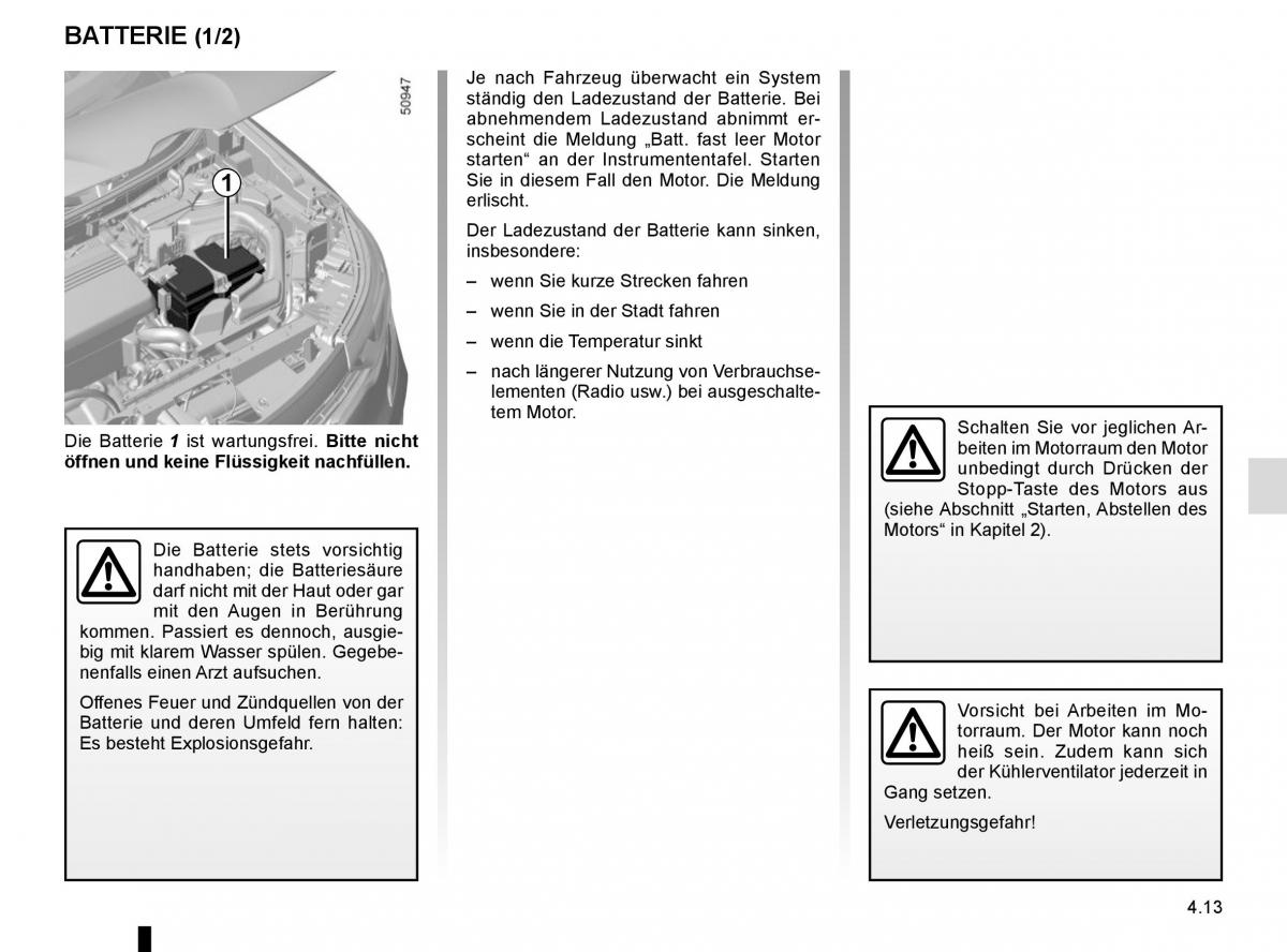 Renault Koleos II 2 Handbuch / page 257