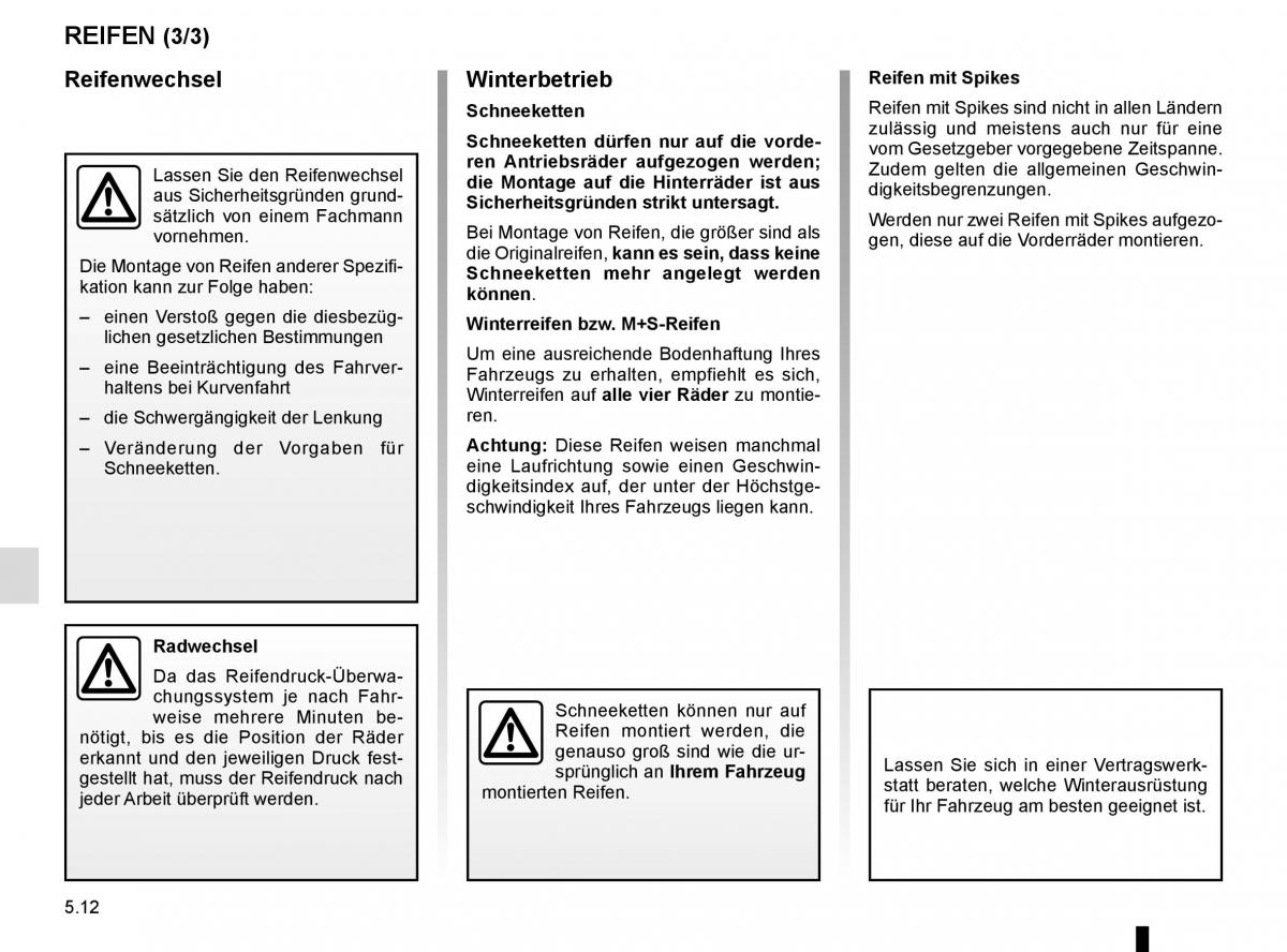 Renault Koleos II 2 Handbuch / page 274