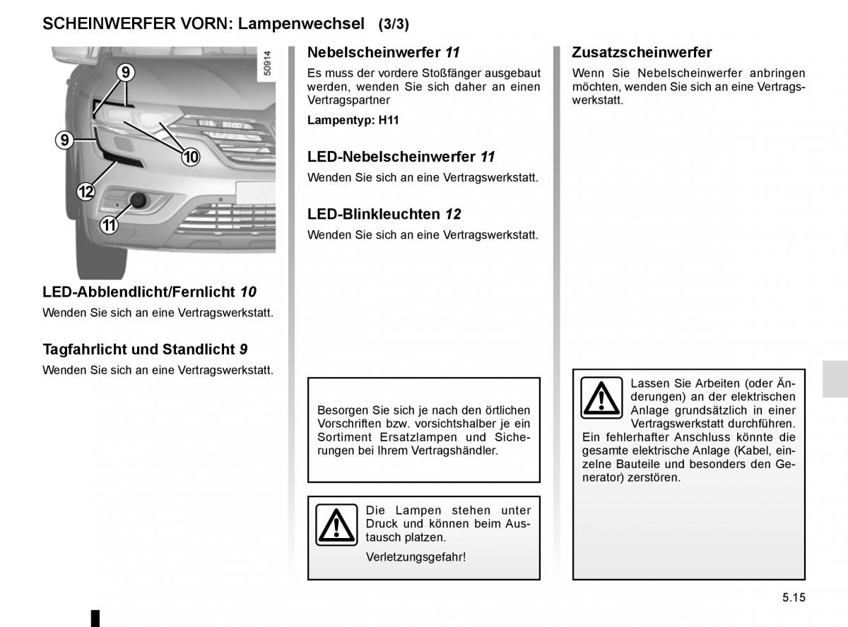 Renault Koleos II 2 Handbuch / page 277