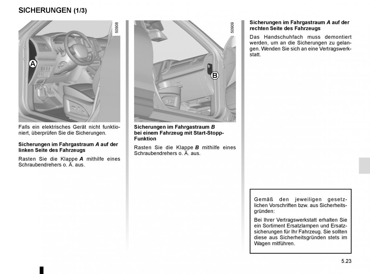 Renault Koleos II 2 Handbuch / page 285