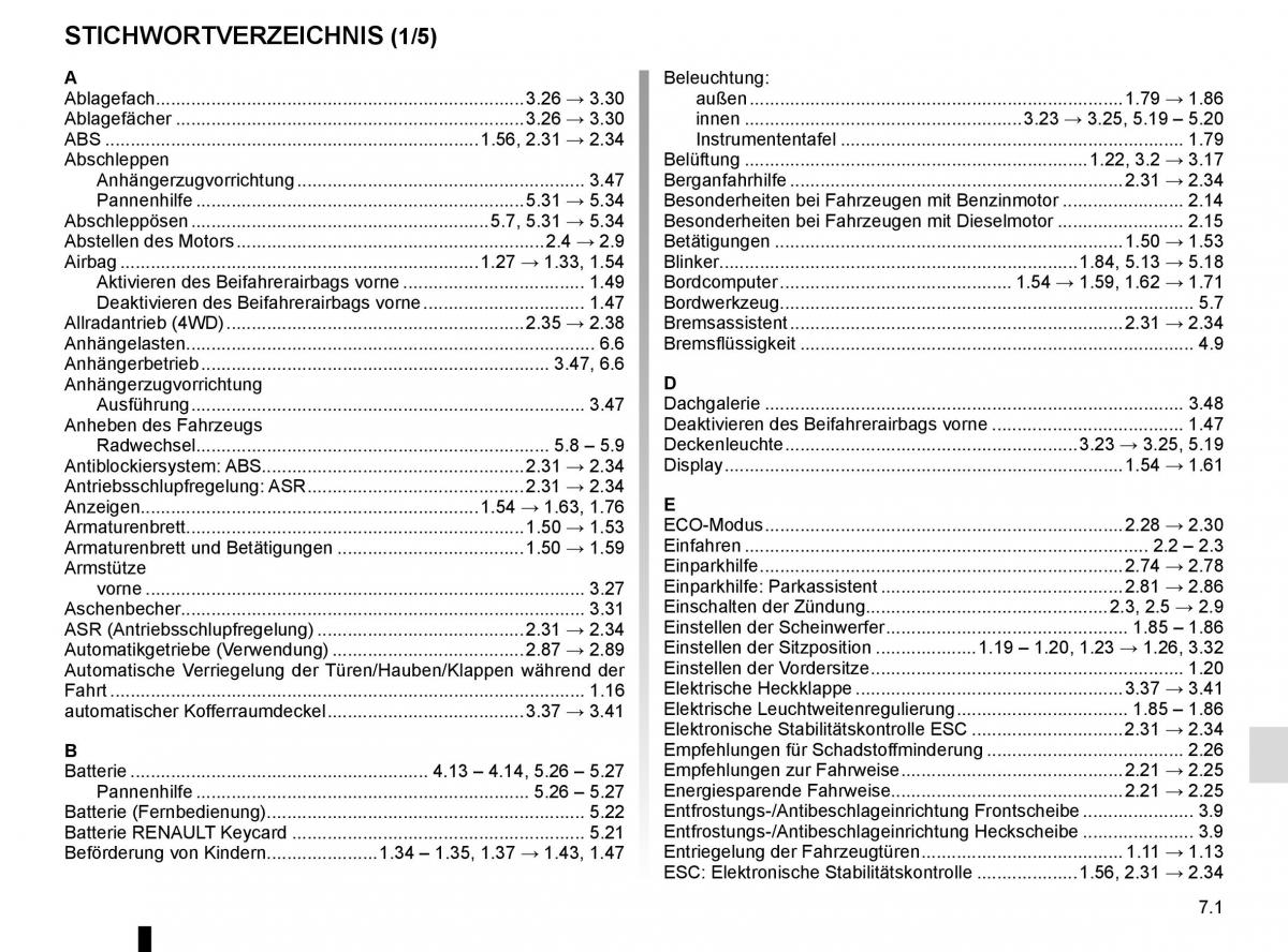 Renault Koleos II 2 Handbuch / page 323