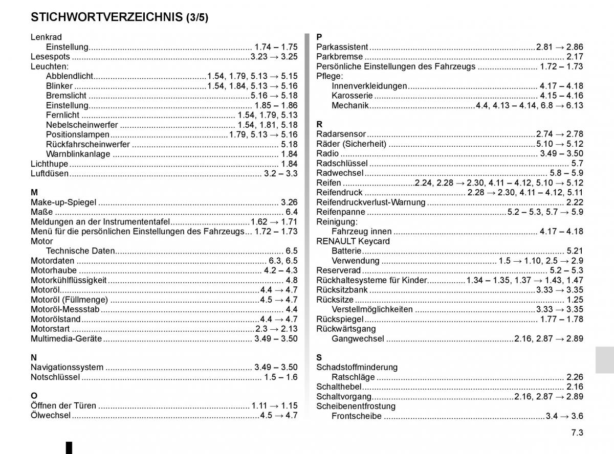 Renault Koleos II 2 Handbuch / page 325