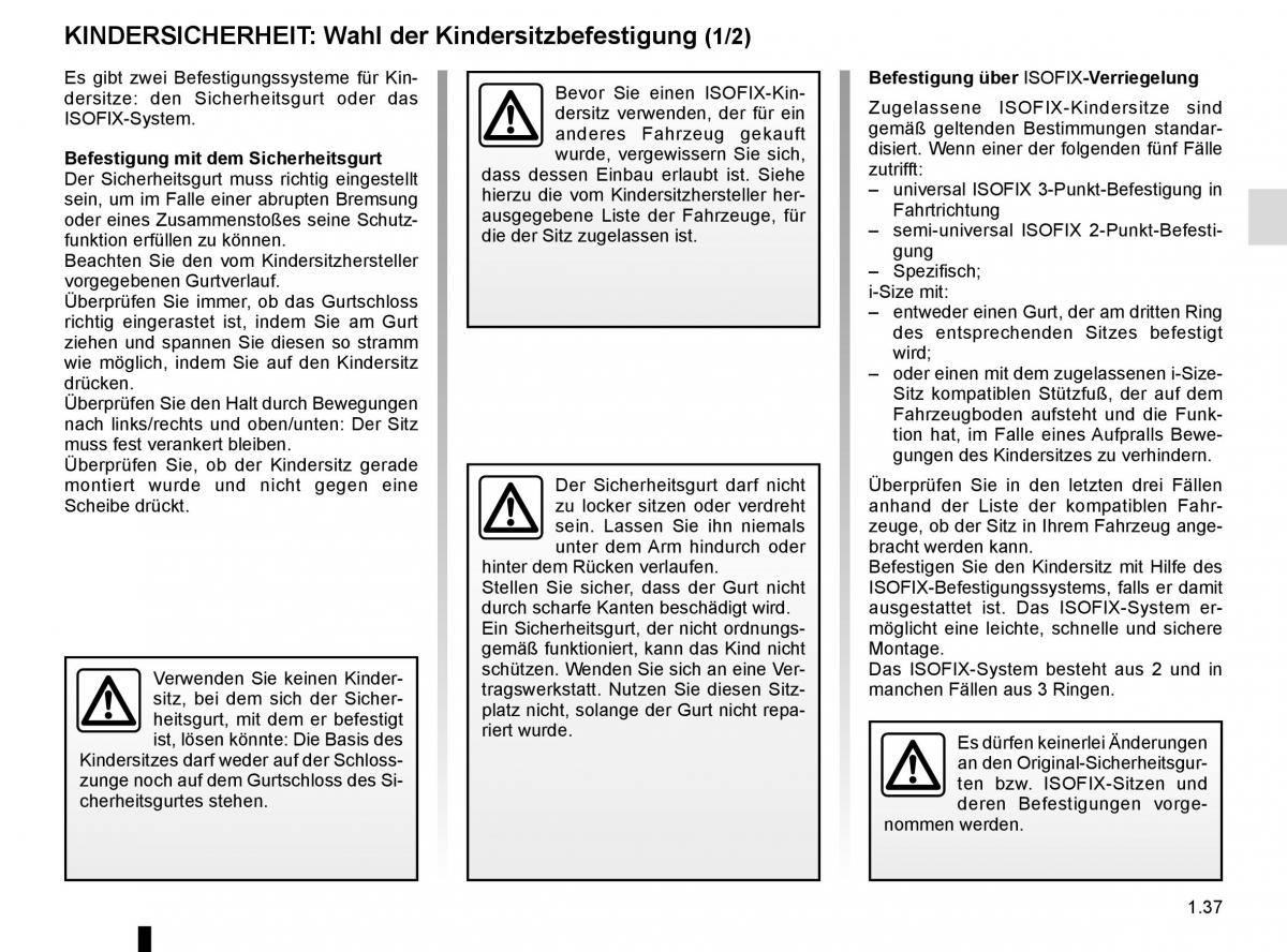 Renault Koleos II 2 Handbuch / page 43