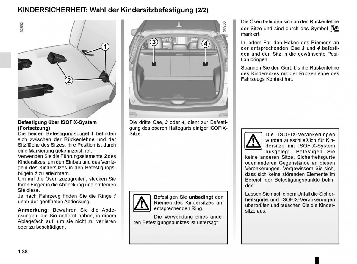 Renault Koleos II 2 Handbuch / page 44