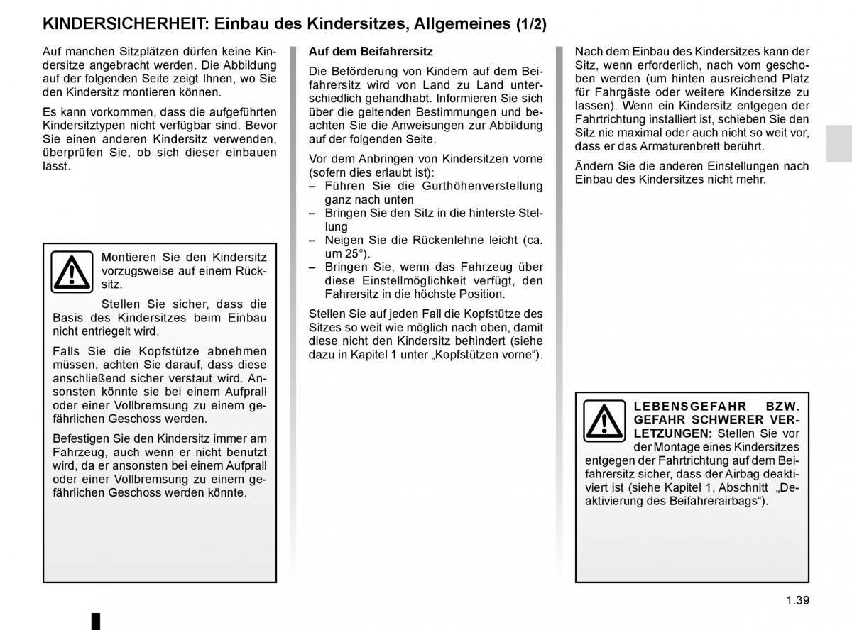 Renault Koleos II 2 Handbuch / page 45