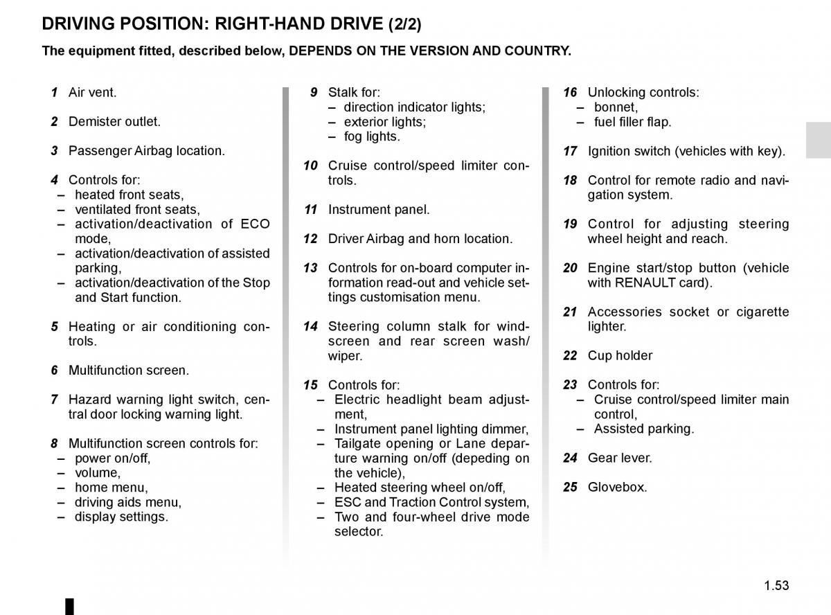 Renault Koleos II 2 owners manual / page 59