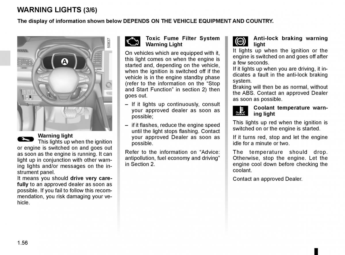 Renault Koleos II 2 owners manual / page 62