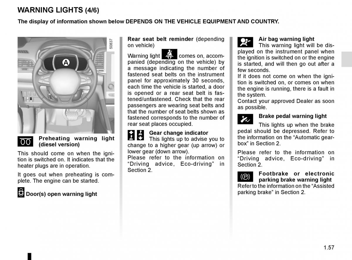 Renault Koleos II 2 owners manual / page 63