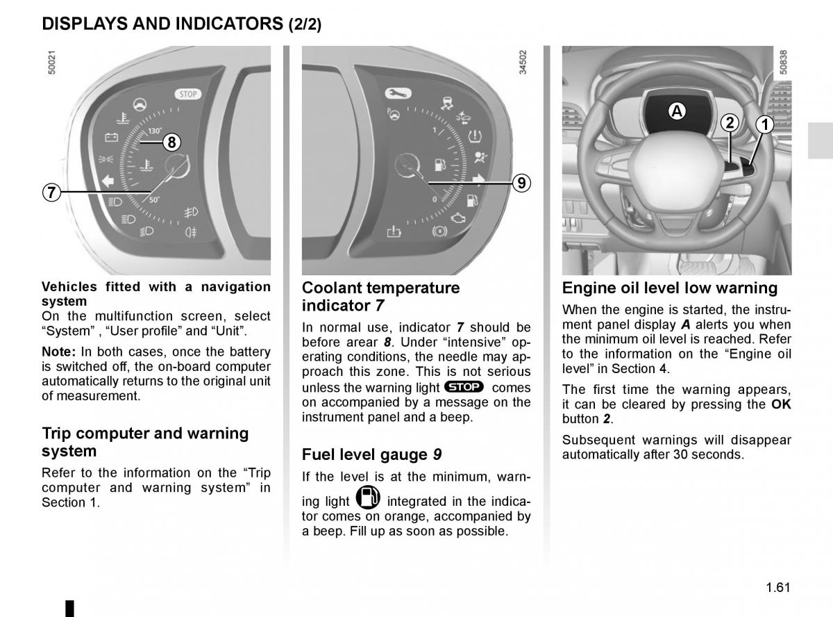 Renault Koleos II 2 owners manual / page 67