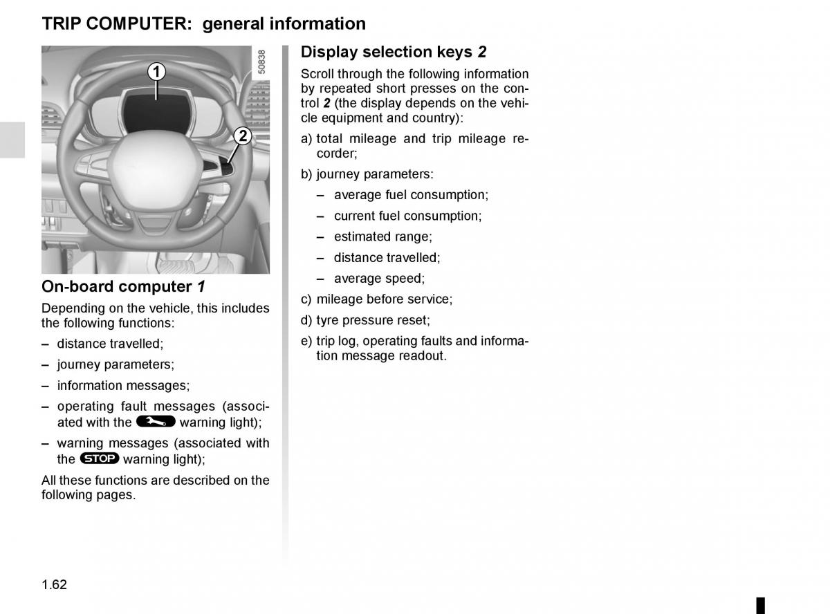 Renault Koleos II 2 owners manual / page 68