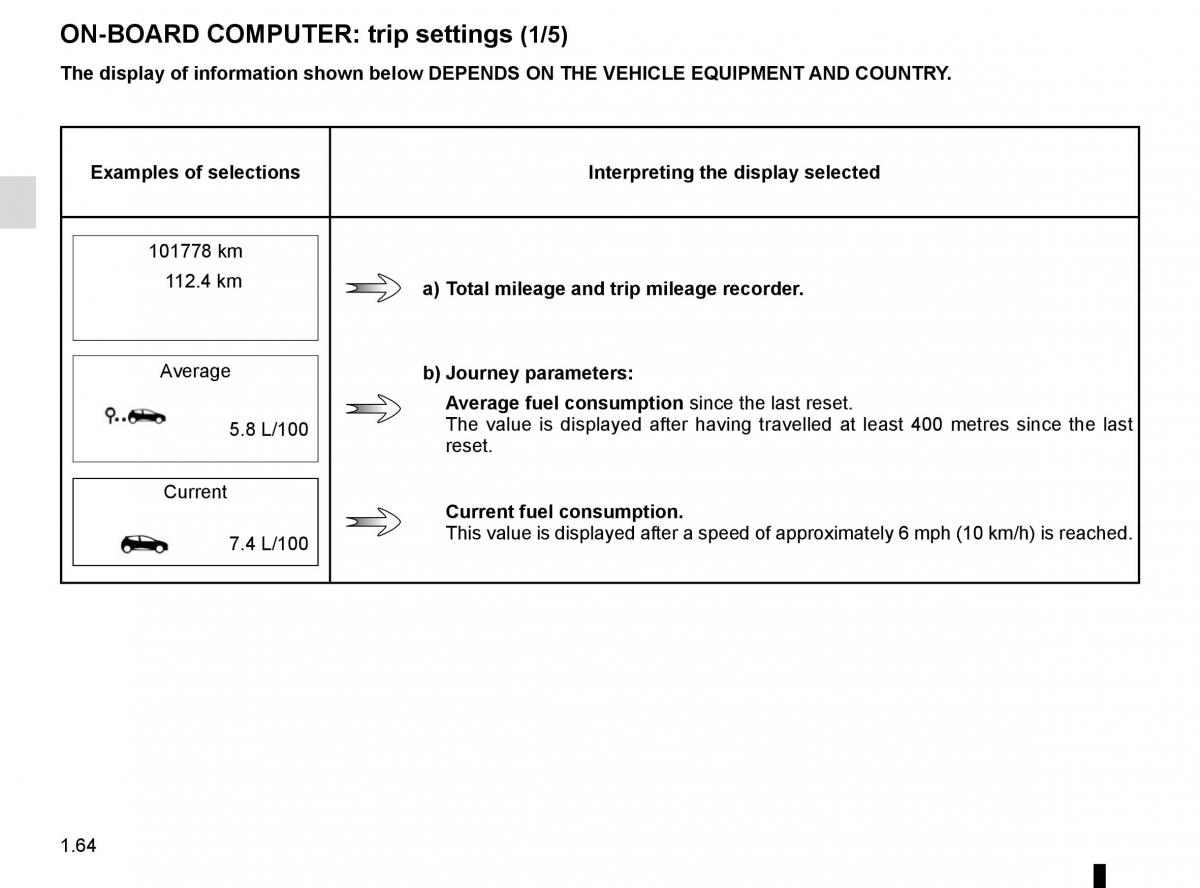 Renault Koleos II 2 owners manual / page 70