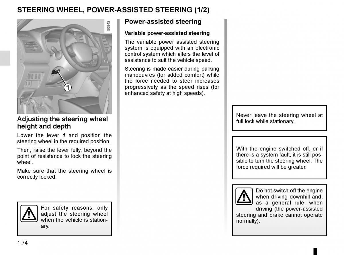 Renault Koleos II 2 owners manual / page 80