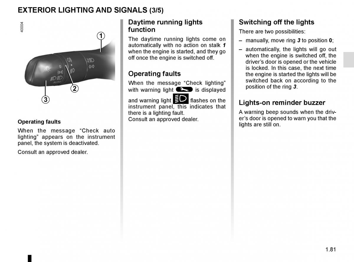 Renault Koleos II 2 owners manual / page 87