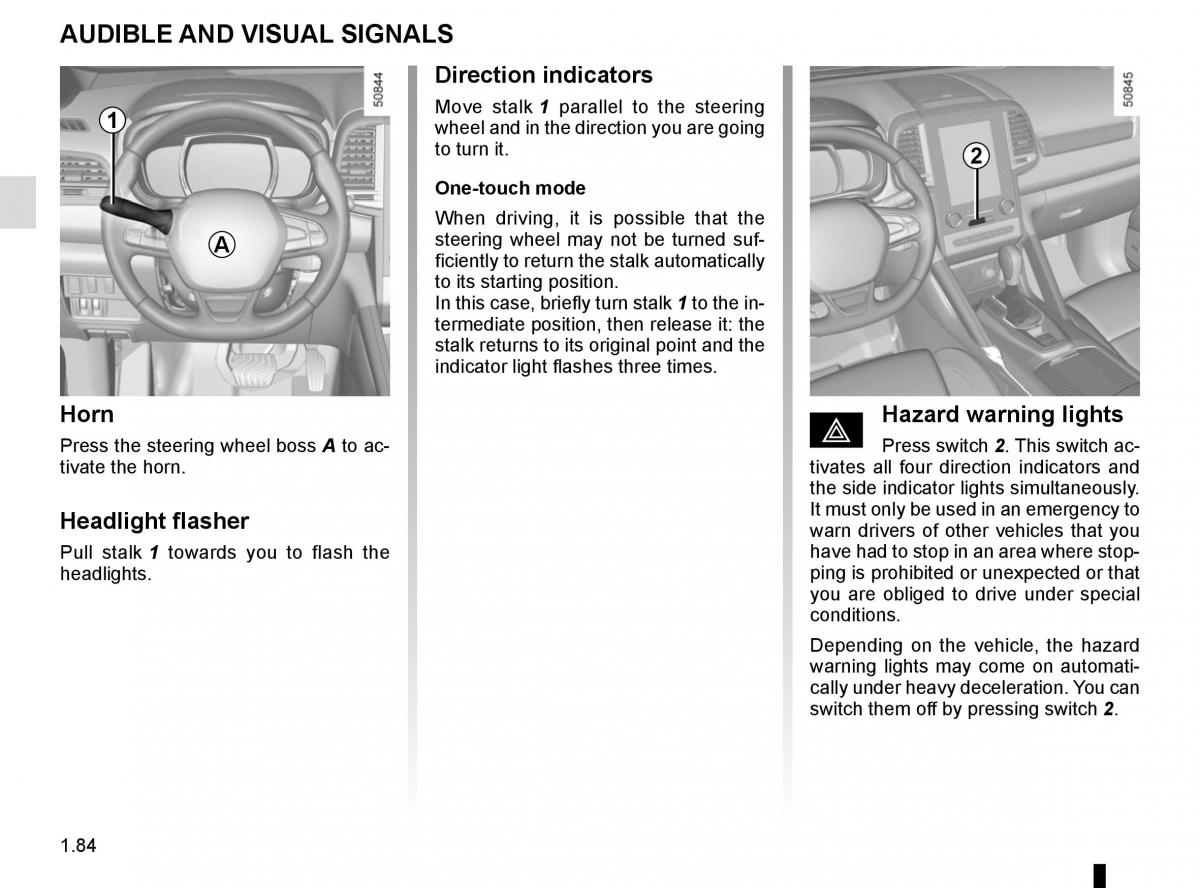 Renault Koleos II 2 owners manual / page 90