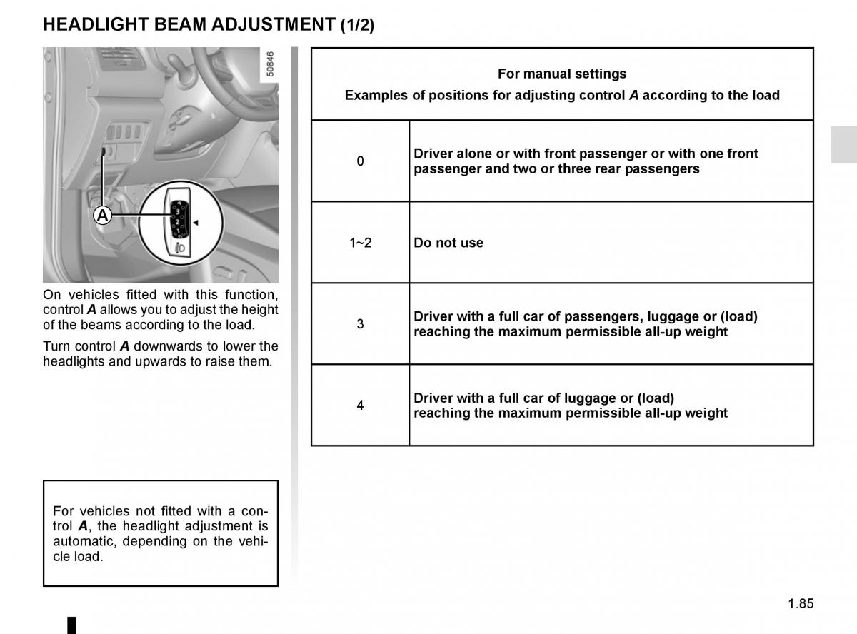 Renault Koleos II 2 owners manual / page 91