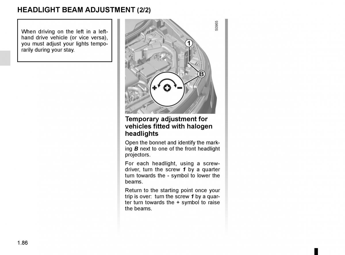 Renault Koleos II 2 owners manual / page 92