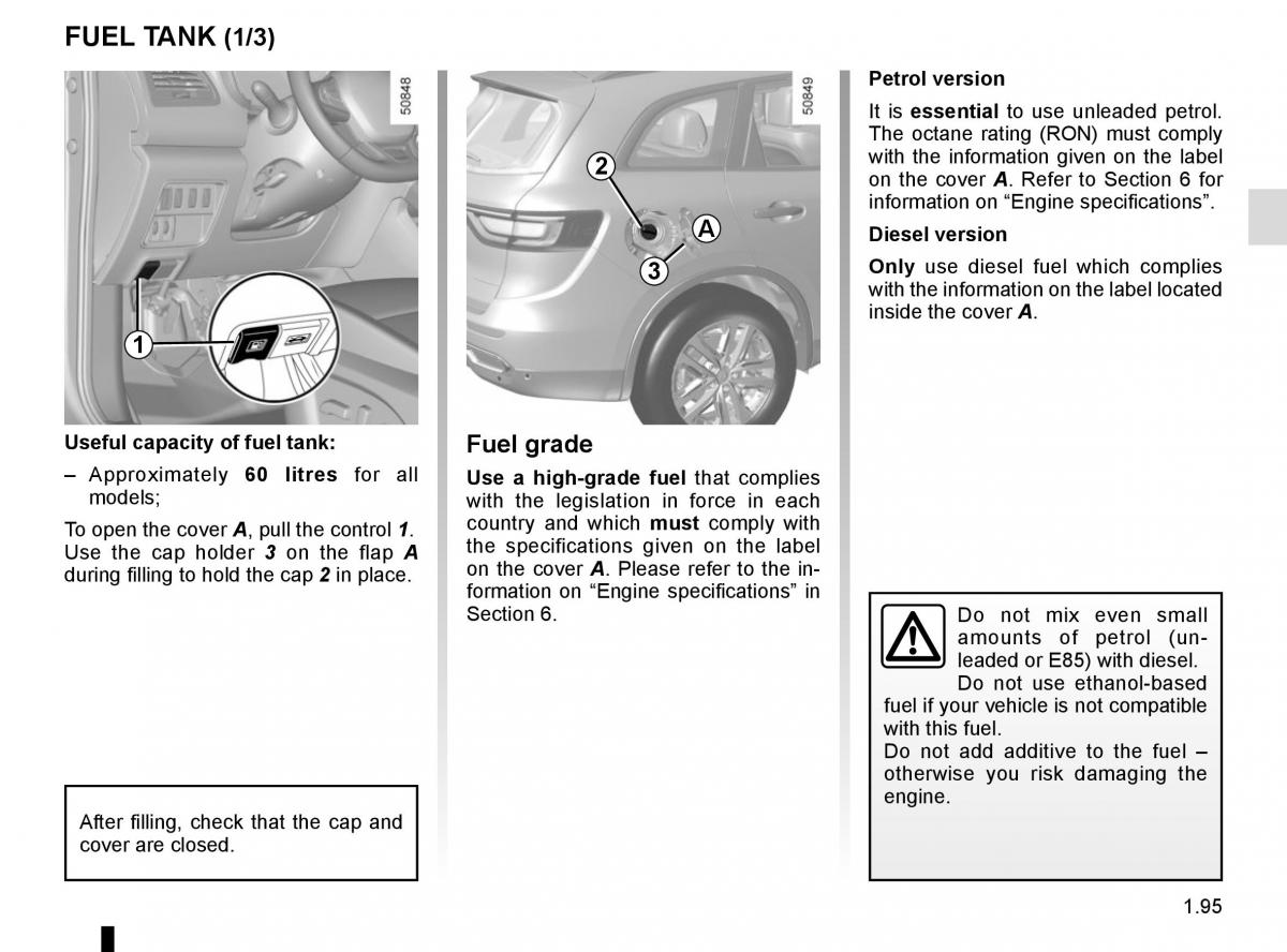 Renault Koleos II 2 owners manual / page 101