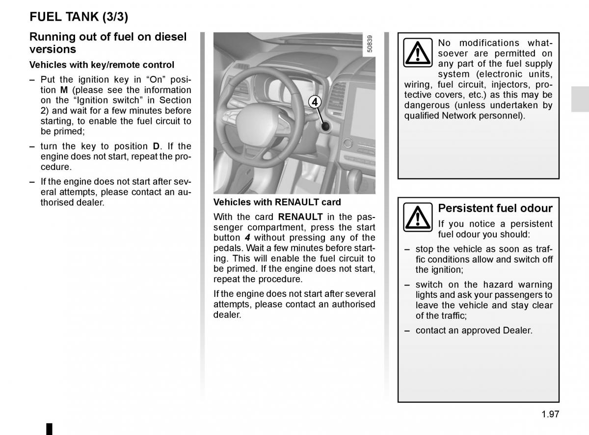 Renault Koleos II 2 owners manual / page 103