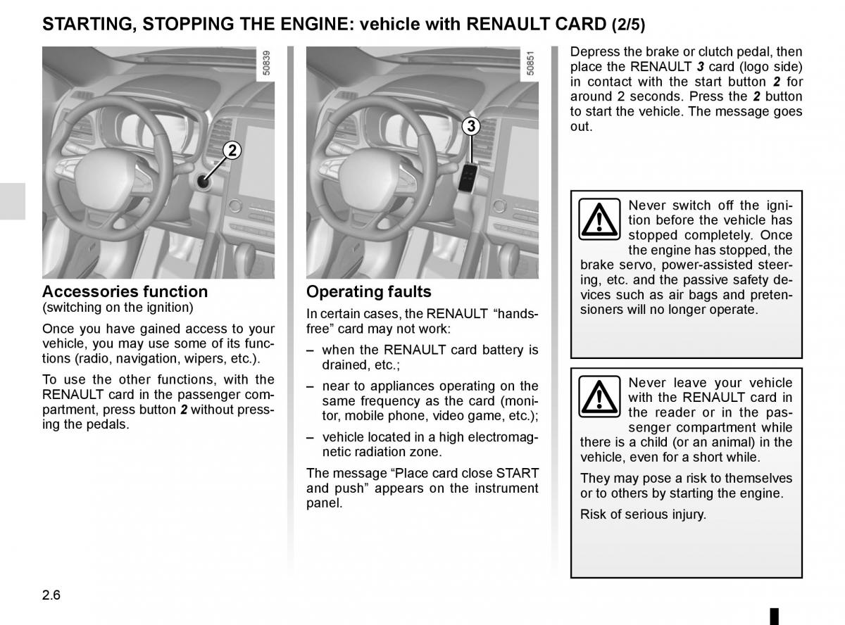 Renault Koleos II 2 owners manual / page 110