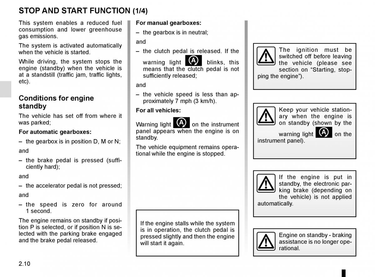 Renault Koleos II 2 owners manual / page 114