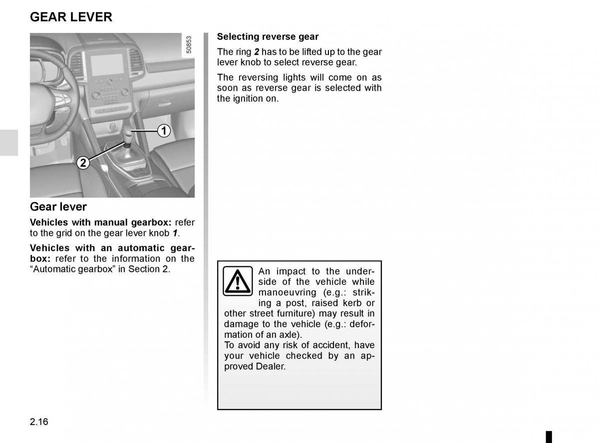 Renault Koleos II 2 owners manual / page 120