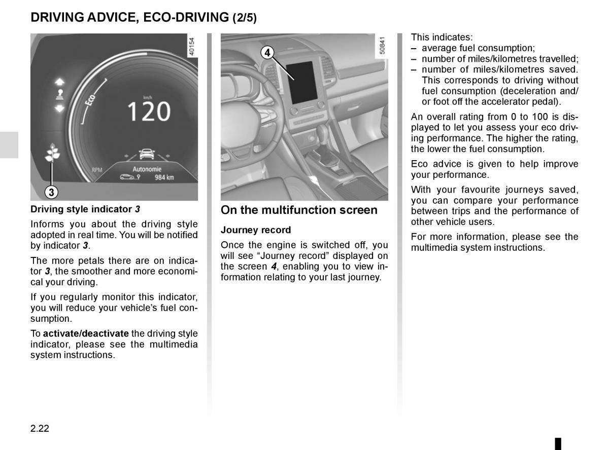 Renault Koleos II 2 owners manual / page 126