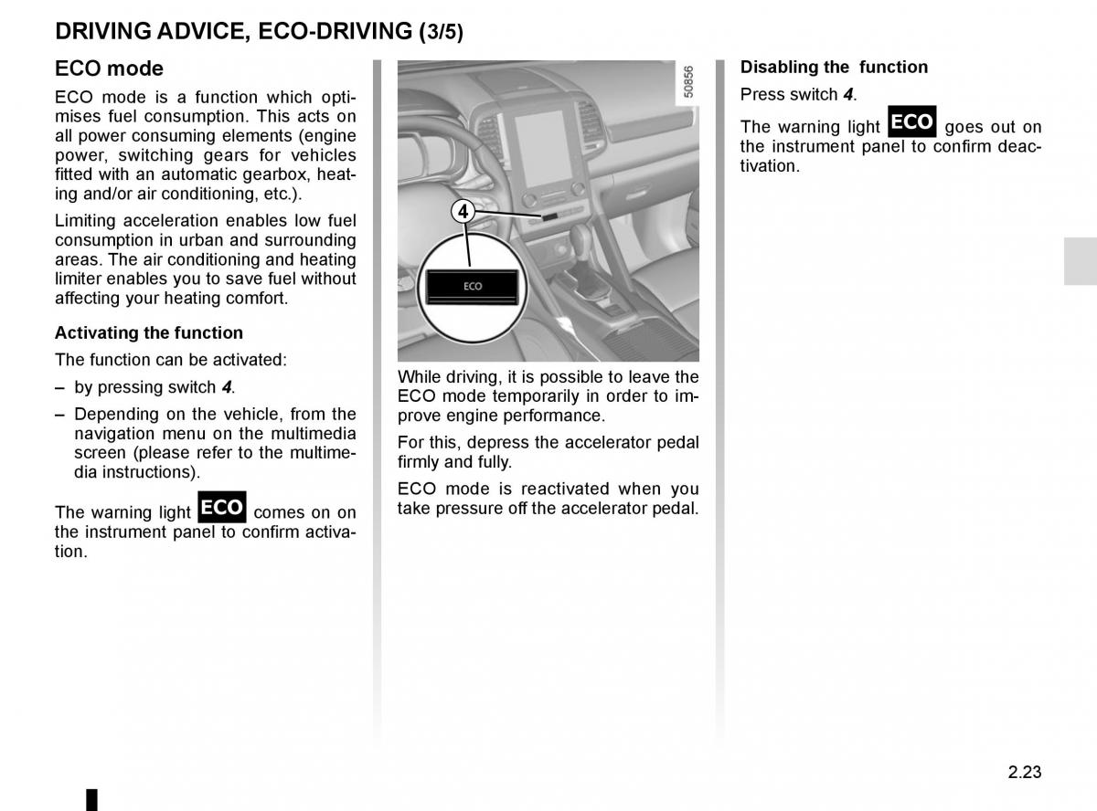 Renault Koleos II 2 owners manual / page 127