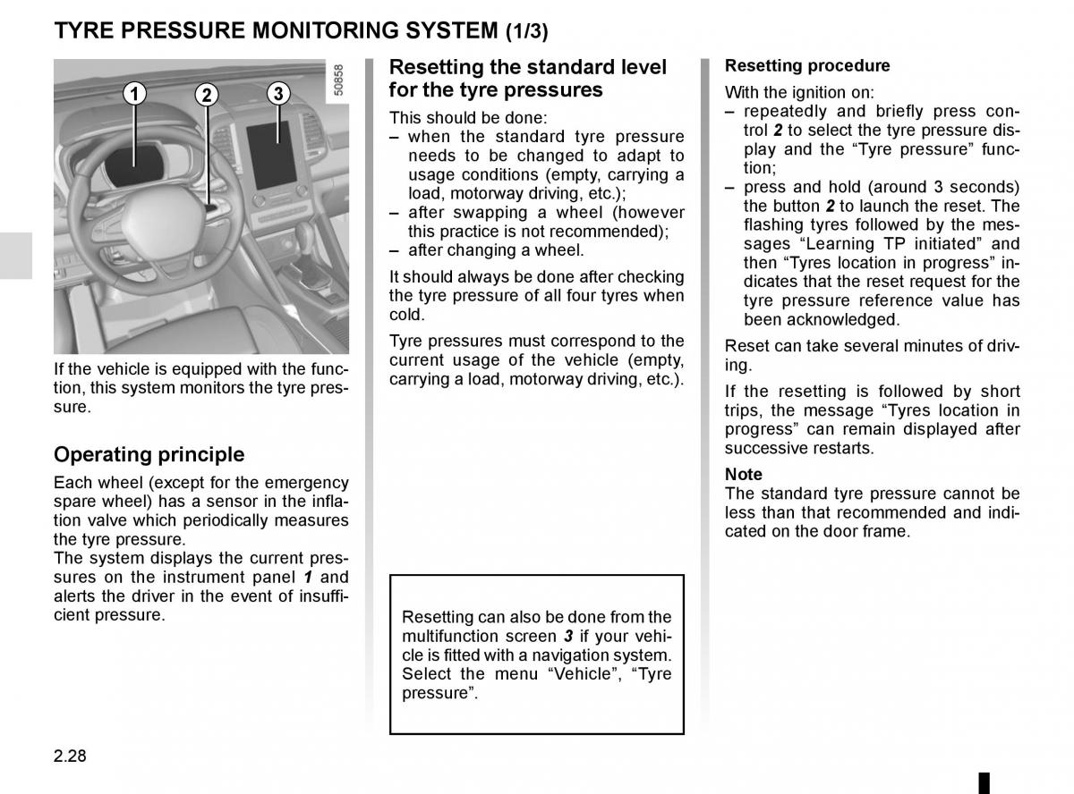 Renault Koleos II 2 owners manual / page 132