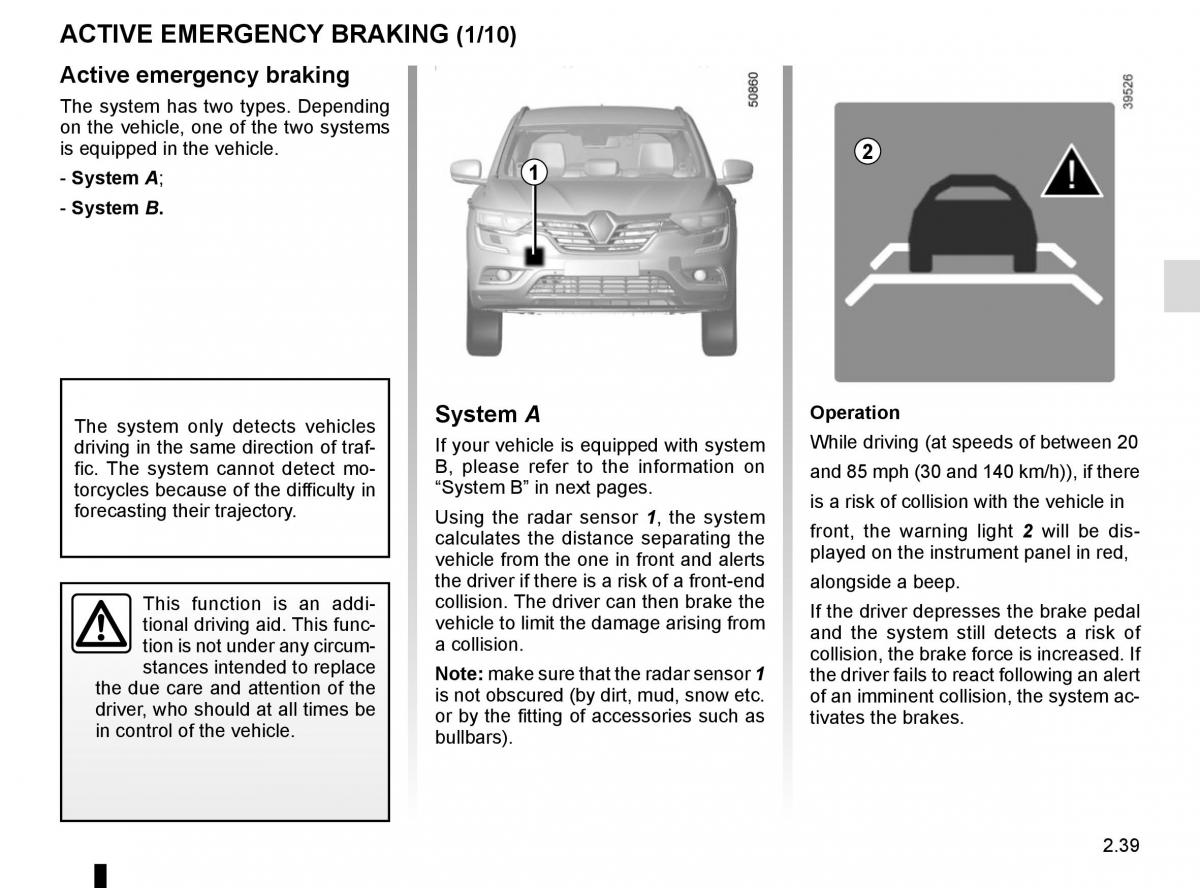 Renault Koleos II 2 owners manual / page 143