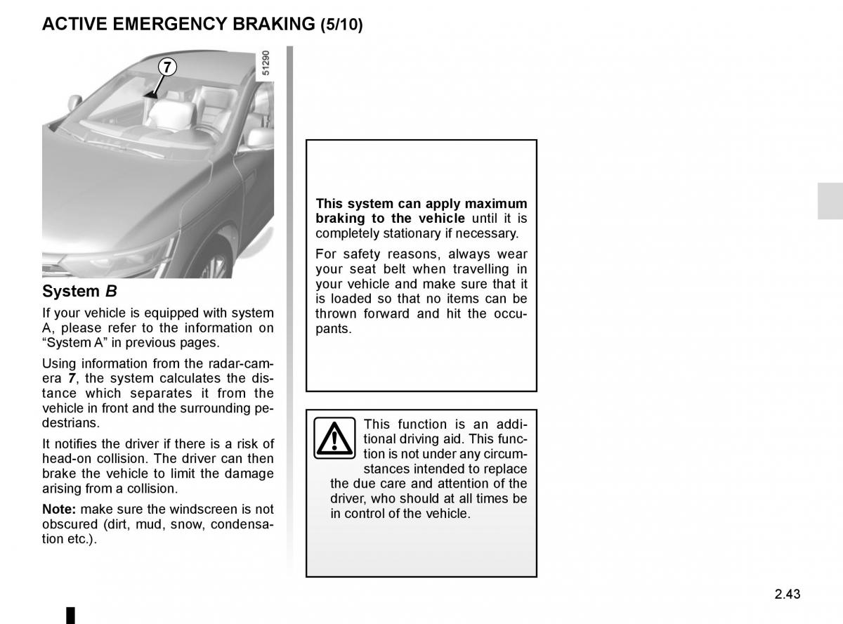 Renault Koleos II 2 owners manual / page 147