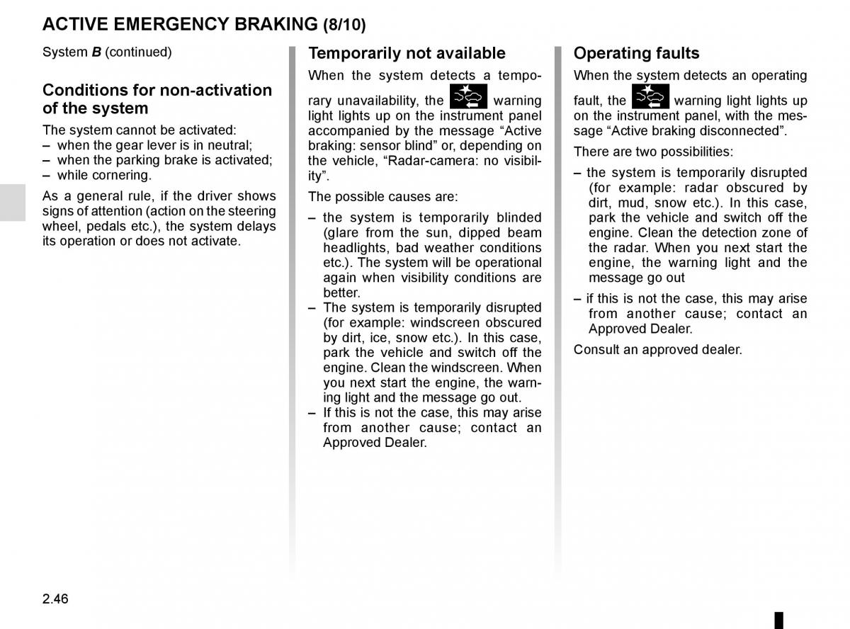 Renault Koleos II 2 owners manual / page 150