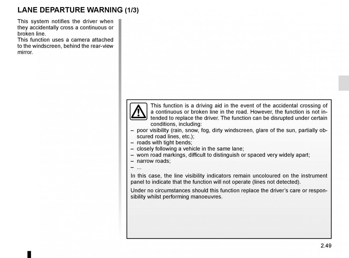 Renault Koleos II 2 owners manual / page 153