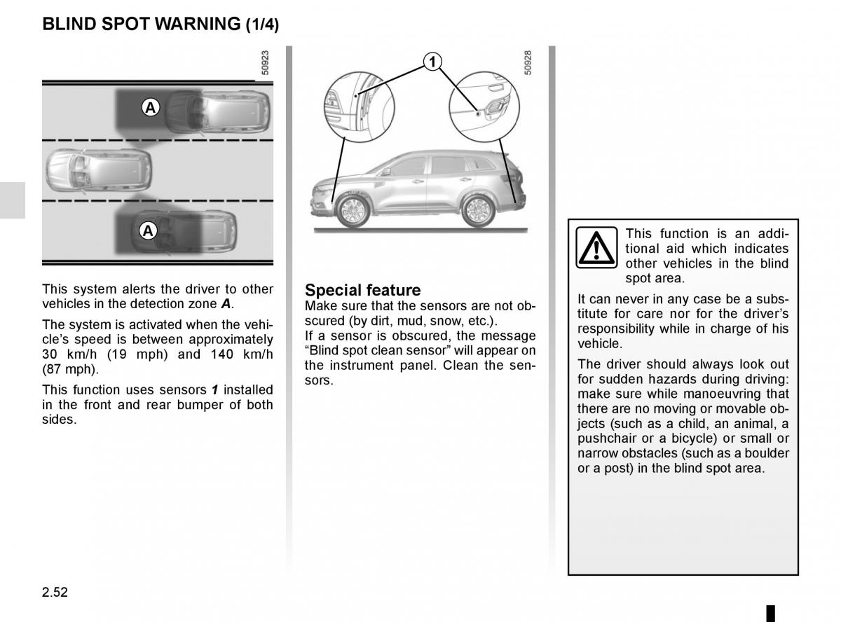 Renault Koleos II 2 owners manual / page 156