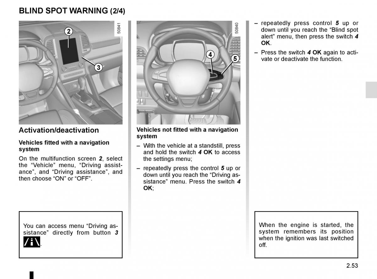 Renault Koleos II 2 owners manual / page 157