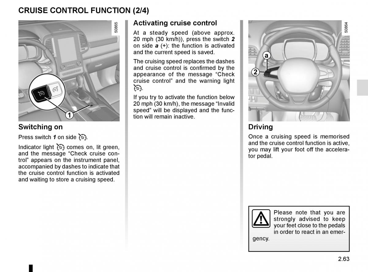 Renault Koleos II 2 owners manual / page 167